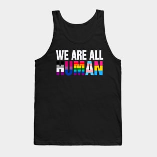 LGBT We Are All Human Tank Top